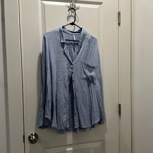 Button up free people top